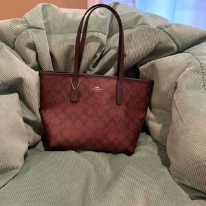 Coach city mini tote bag